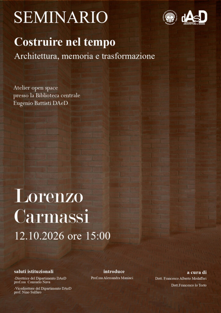 Lorenzo Carmassi – Costruire nel tempo. Architettura, memoria e trasformazione